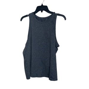 Fabletics Gray Tank Keyhole Back